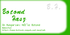 botond hasz business card